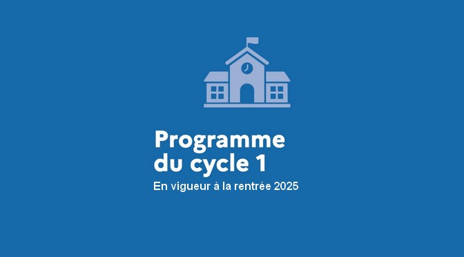 Programmes Cycle 1